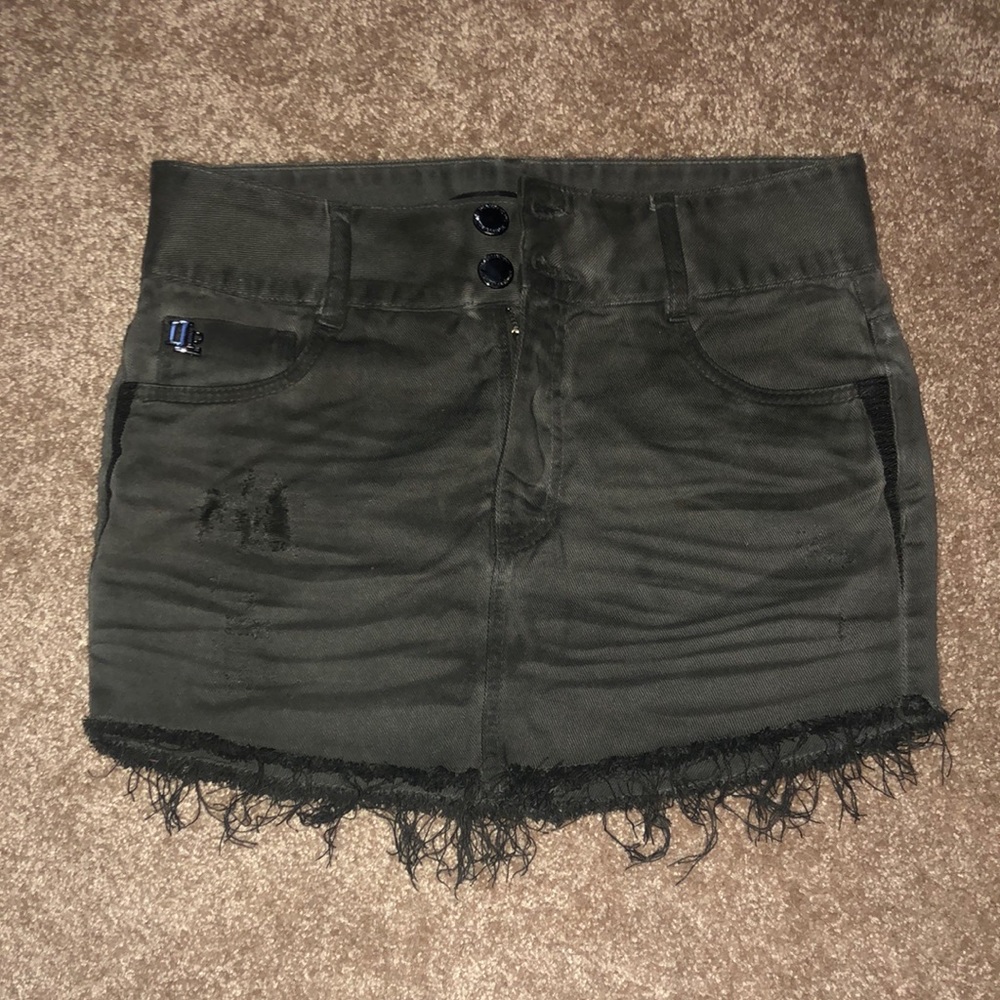 Lanca perfume black jean miniskirt XXS 34